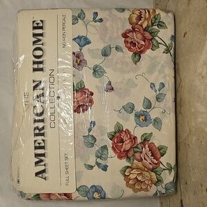 Vintage American Home Collection By Dan River Cottagecore Full Floral Sheet Set